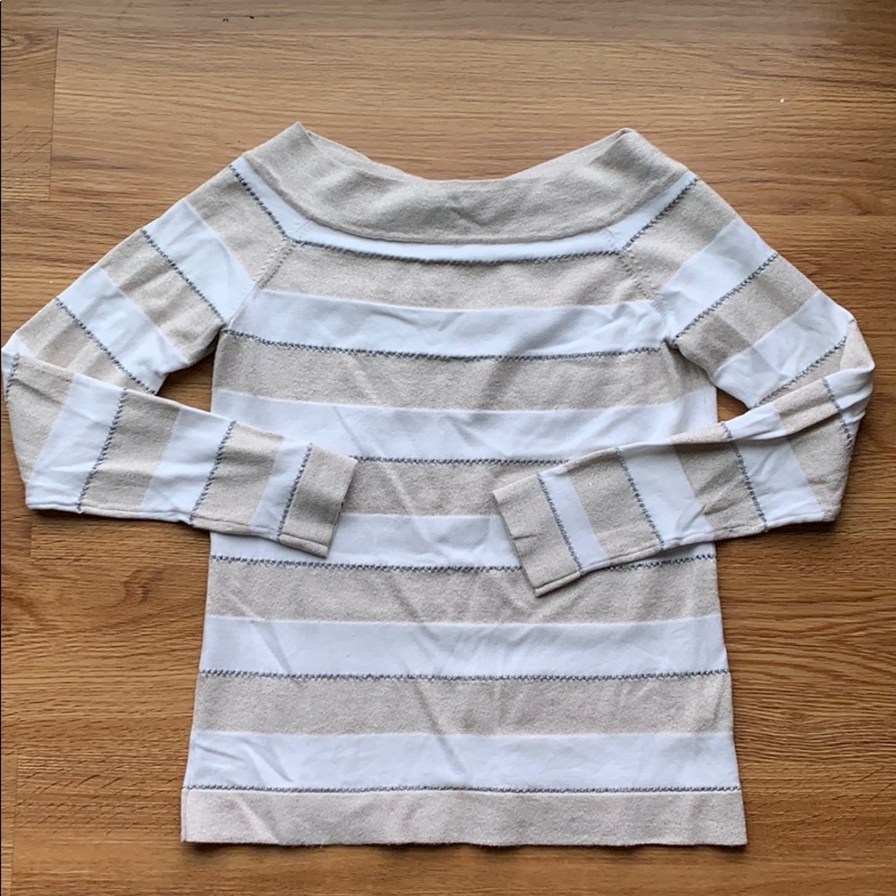 Light white house black market sweater